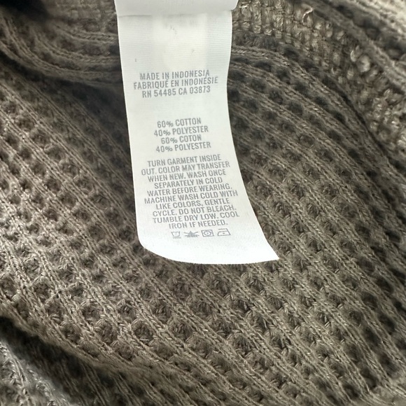 Aerie Women’s LumberJane Waffleknit Shirt Size XL Gray - Picture 6 of 9